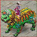 locket raunch chinese NY music Nian monster ridden by magician